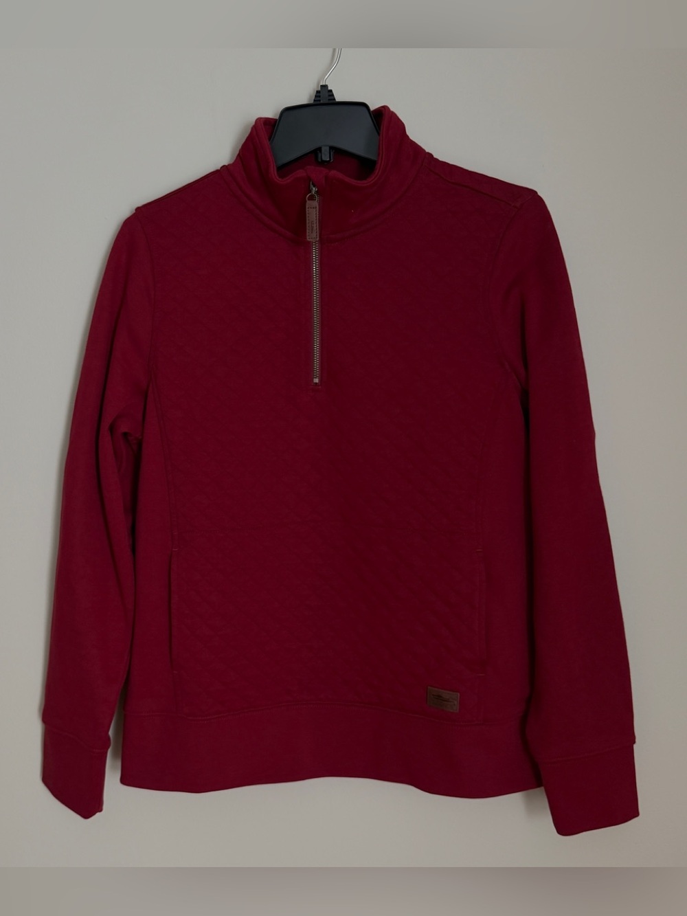 LL Bean Quilted Quarter Zip Sweatshirt
